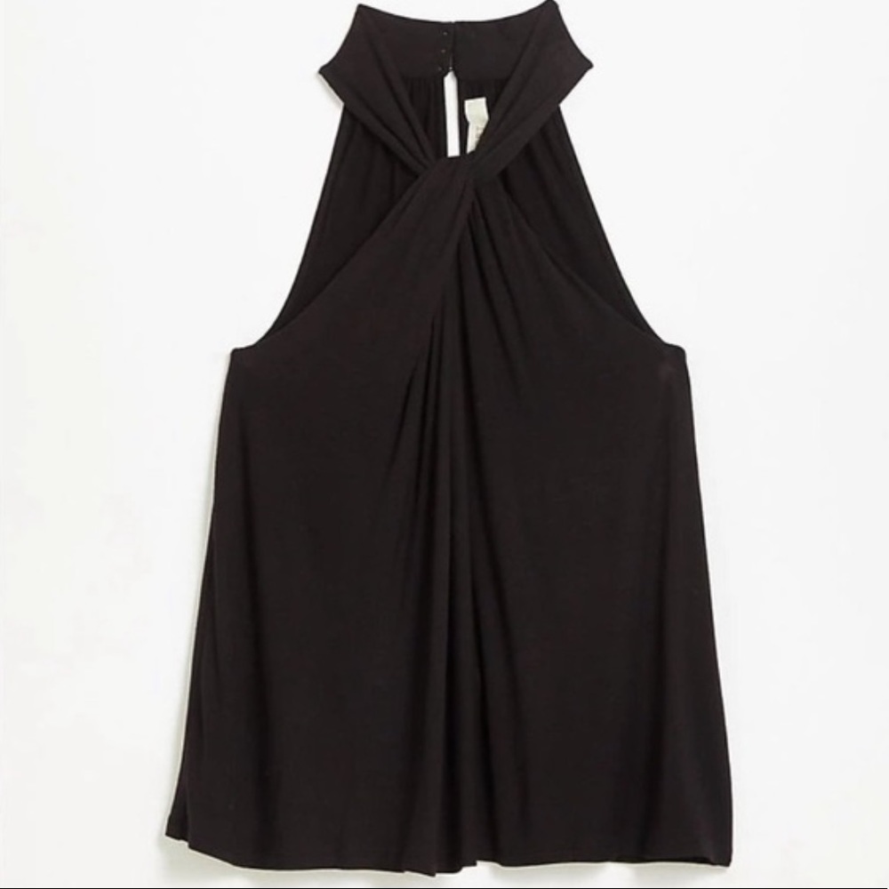 Loft Twist Halter in Black NWT XXSP